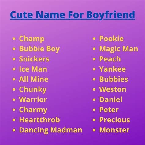 cute boyfriend nicknames|flirty nicknames for guys.